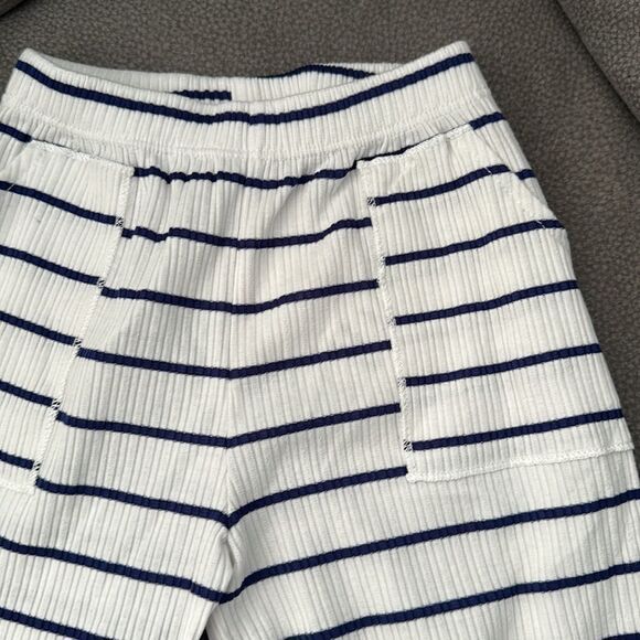 ZARA Kids | Navy / White | PRINTED RIBBED PANTS - Picture 6 of 10